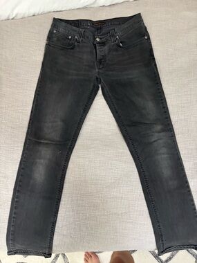 Nudie Jeans Slim Straight Black Wash